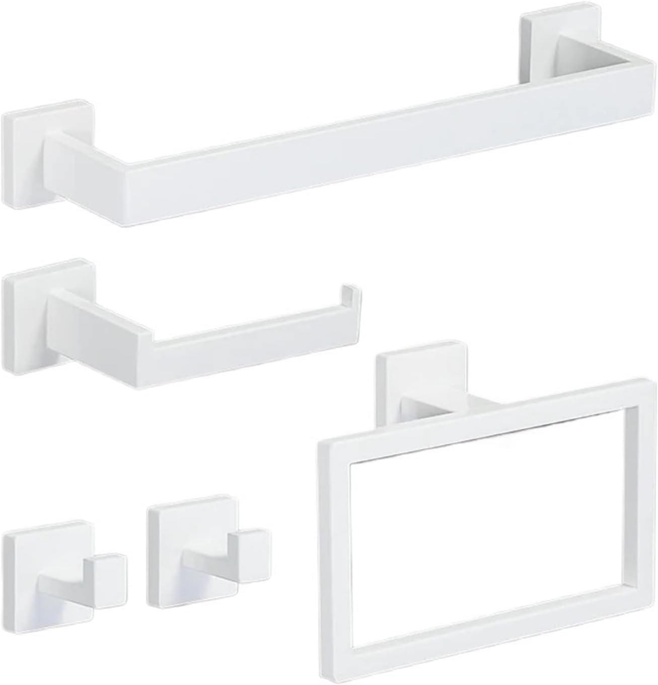 Gold Bathroom Hardware Set Wall-Mount 304 Stainless Steel Towel Bar Ring Paper Holder Hooks Accessories(WG Towel Ring)