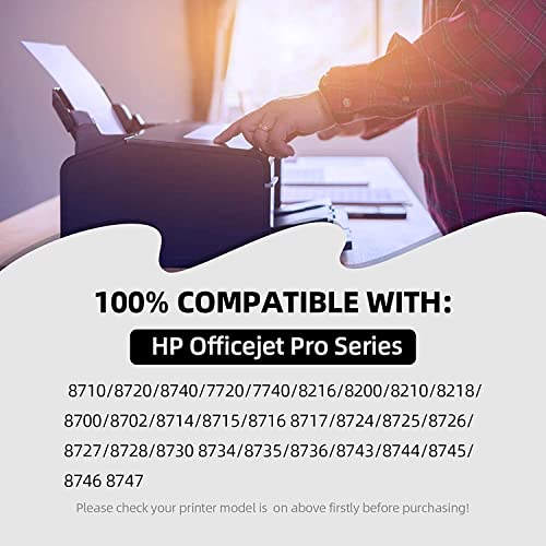 Pacitek Compatible 952Xl Ink Cartridge Use With Hp Officejet Pro 7740 Printer 8710 8715 8725 8720 8715 Printers Ink Cartridges #TOP1