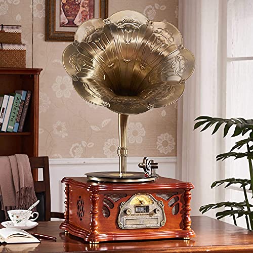 Tourne-Disque Vintage, Platine Vinyle rétro Gramophone Haut-Parleur Caisson de Basses Tourne-Disque avec Haut-parleurs… - Les Beatles, Paul McCartney, John Lennon, RIngo Starr, George Harrison Tourne-Disque Vintage, Platine Vinyle rétro Gramophone Haut-Parleur Caisson de Basses Tourne-Disque avec Haut-parleurs… – Image 5