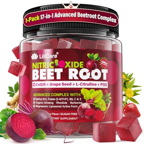 Image of Beet Root Gummies 1500mg for Women & Men,L-Citrulline, Nitric Oxide Support