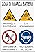 NEW CARTELLO SEGNALETICO - Zona di Ricarica BATTERIE - Adesivo Extra Resistente, Pannello in Forex, Pannello In Alluminio (Pannello in Alluminio 20x31)
