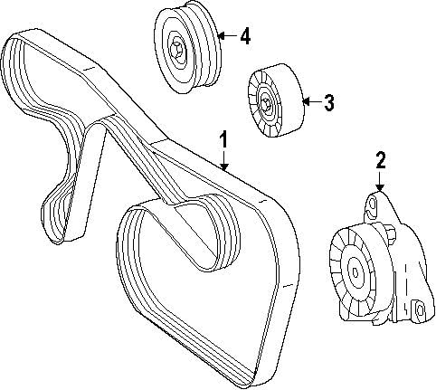 Mercedes-Benz 000 202 17 19, Drive Belt Idler Pulley