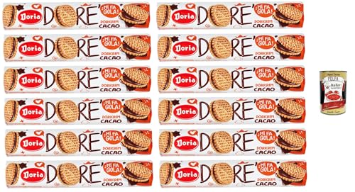 Doria Dorè Doricrem Gusto Cacao Tubo Dorè Doricrem - Tubo de sabor a cacao (12 x 150 g) + Polpa italiana gourmet