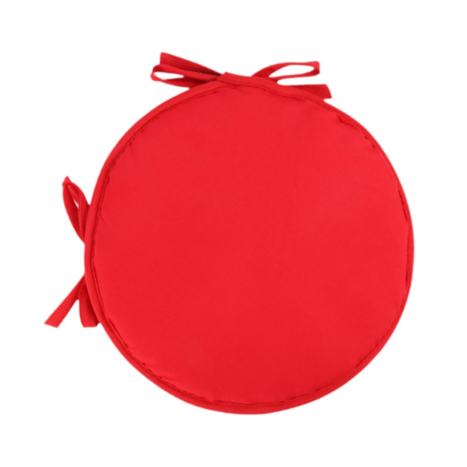 The Style Sutra Round Chair Cushion Floor Pouf Mat Chair Pad for Tea Ceremony Bedroom Office Red 30 cm|1 Round Chair Cushion| Cushions & Pads-image-23