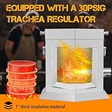 CANALHOUT Propane Smelting Furnace Kit with 7kg Crucible, Tongs etc.，Full Stainless Steel Made, at Home Foundry Melting Aluminum Gold Silver Copper Scrap Metal Recycle (9KG Furnace Kit & Tongs set) - Image 5