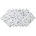DII 100% Cotton, Machine Washable, Oversized Basic Everyday 20x20" Napkin Set of 6, Hanukkah Swirls