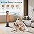 Outdoor Heater for Patio, 1500W Infrared Electric Heaters Indoor w/Remote, 60° Oscillation, 9H Timer, 9 Heat Level, Tip-Over/Overheating Protection, Safety Lock, for Garage, Porch, Gazebo,Black