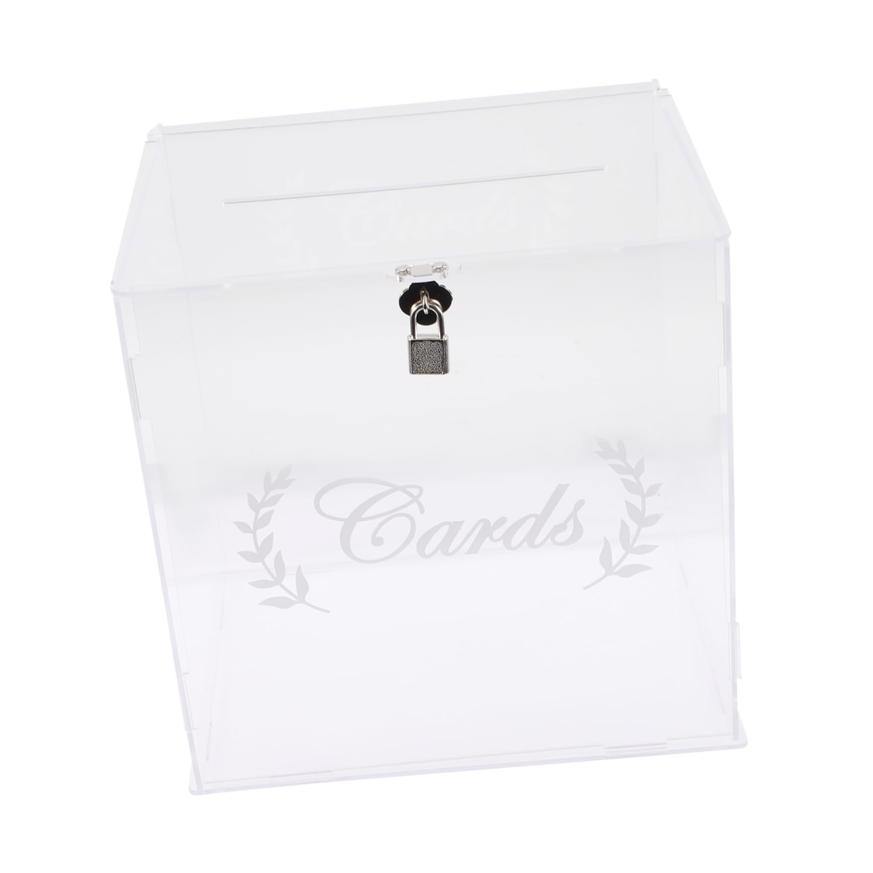 DIYEAH Transparent Acrylic Wedding Card Box Message Holder for Party Supplies Blessing Envelope Box for Weddings Fundraising and Special Occasions
