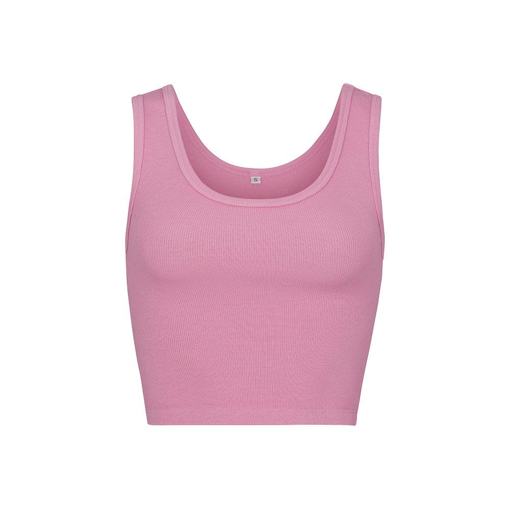 Bra30 Women's Full-Length Tank Top with Scoop Neck Front and Back