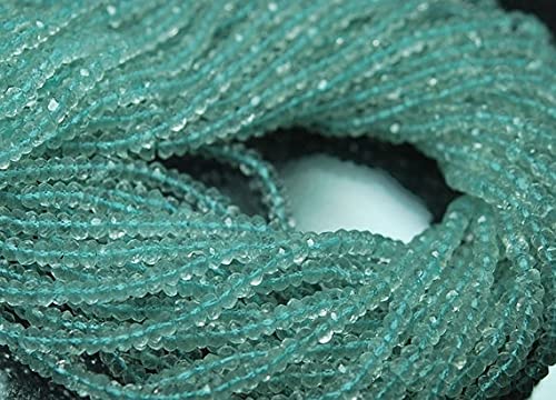 Aquamarine Faceted Rondelles 3mm perles de pierres naturelles LKBEADS