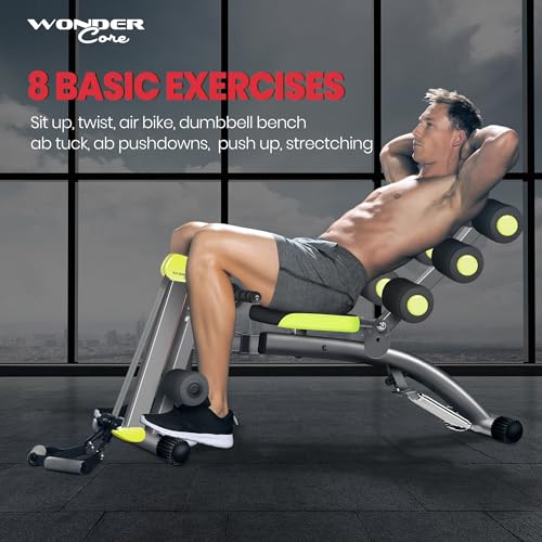 WONDER CORE 2 Adjustable Weight Bench for Home Gym, Multi-Functional Workout Bench for Total Body Workout, Sit Up Bench for Abs, Incline Decline Benches, Strength Training Equipment with Rowing Set by WONDER CORE - Image 2