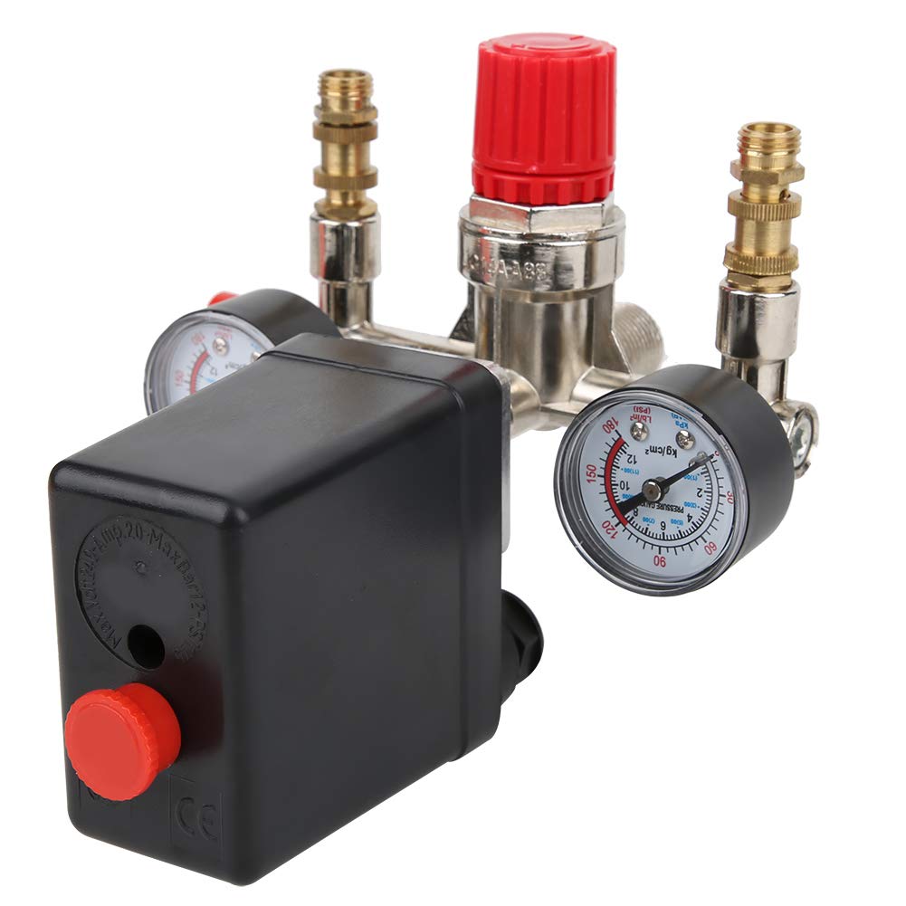 Buy Air Compressor Switch, Safer Practical NC Contact Pressure Switch Sturdy for Pressure