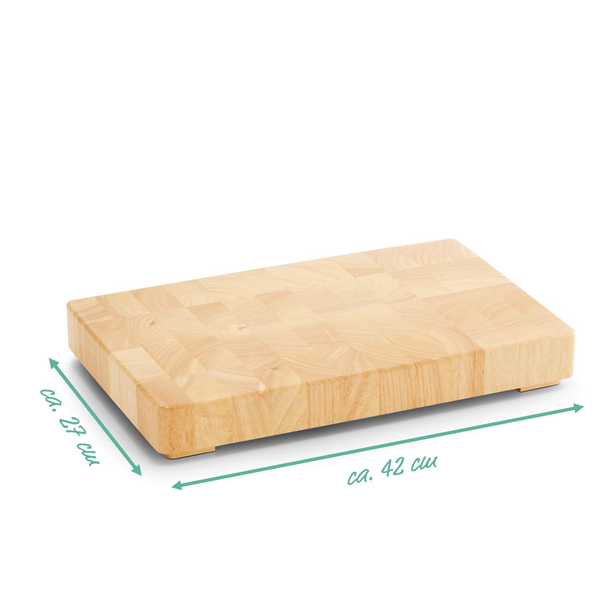 Zeller 24801 Tagliere, Legno, Beige, 42x27x5.5 cm