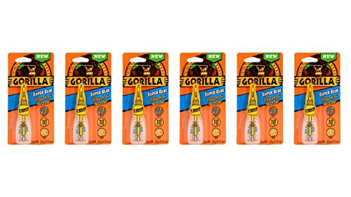 Gorilla 強力瞬間接着剤 ブラシ&ノズル 6 Pack 7500101 - 6PC Bulk 6