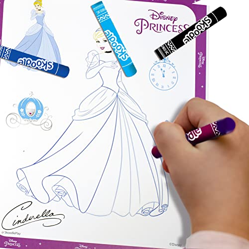 Image of SKOODLE Colouring Frames | DIY Colouring & Painting Art Kit for Kids | 6 Colouring Sheets, 12 Colour Sticks & 6 Hanging Strings