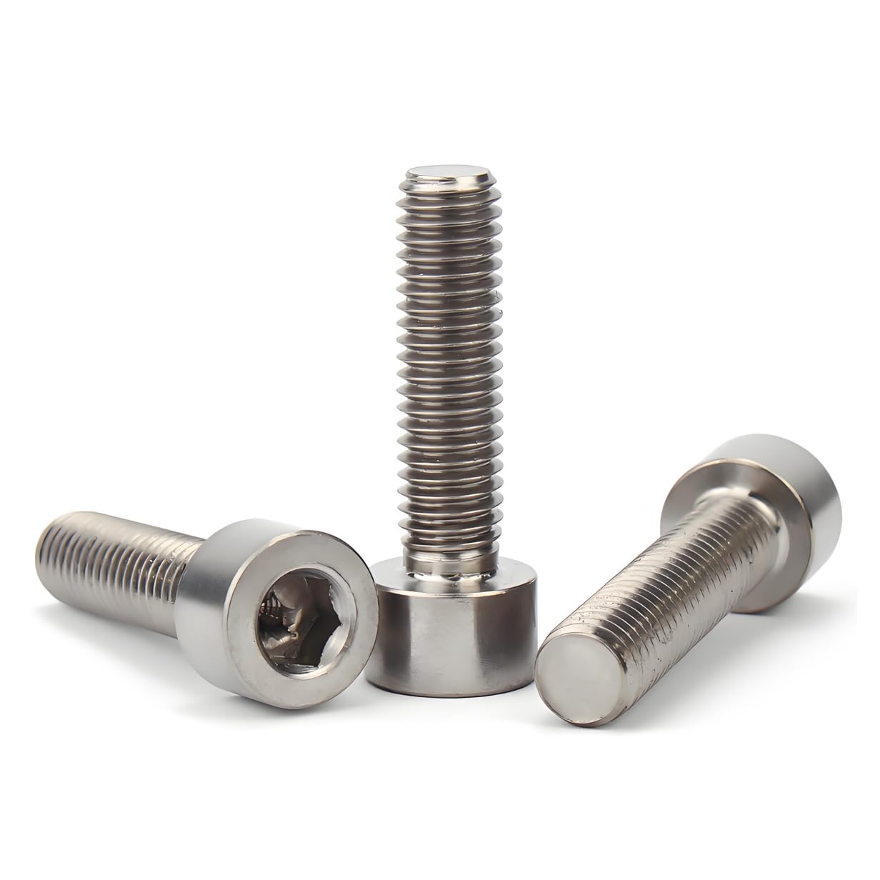30-PCS M3 Pernos de cabeza cilíndrica con hexágono interior de titanio puro,Pernos Tornillos de cabeza Allen,Tornillos Cilíndricos (M3 x 30)