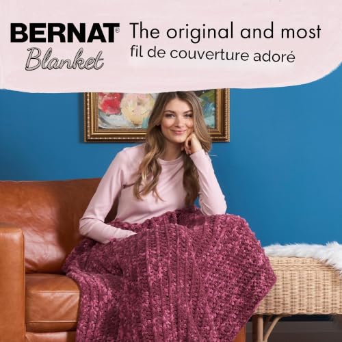 Bernat Blanket Mist-ical Lot de 2 pelotes de fil de 300 g, dégradé de vert (Spearmint) – vue 6