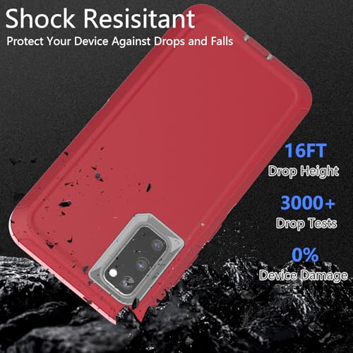 Marre des écrans brisés ? Coque Samsung S20 antichoc 3 en 1 rouge