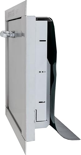 Miniatura 3 de Oswald Supply Puerta universal de acero inoxidable para basura, compatible con la ADA, 20 pulgadas de ancho x 20 pulgadas de alto, clasificación