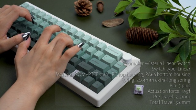 10 Interruttori Lineari Mandarin C3 Equalz 62g - Lubrificati E Filmati, Come Nuovi - Foto 4