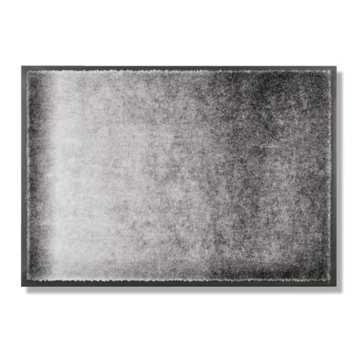 Schöner Wohnen Kollektion Paillasson d'intérieur - Tapis Anti-salissures 67 x 100 cm Dégradé Gris - Paillasson d'entrée antidérapant - Tapis de Porte...