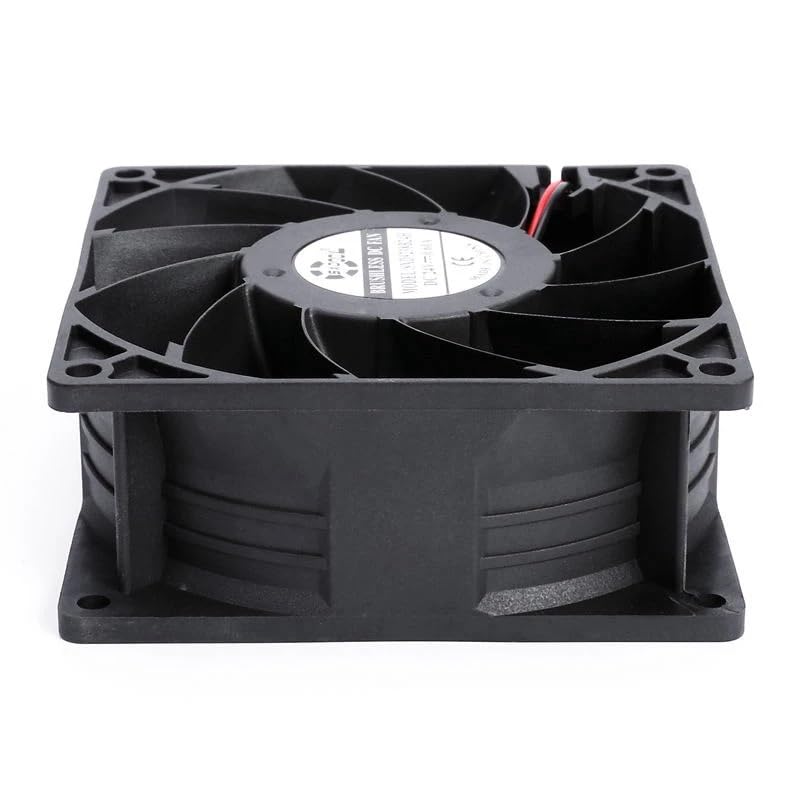 Wentylator chłodzący 92 mm 9 cm 90 x 38 DC12 V, wydajny wentylator 0,50 A 4000 obr./min,3 CFM, obudowa