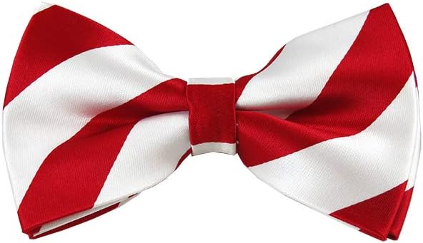 collegiate Stripe Pre-Tied Bow Tie