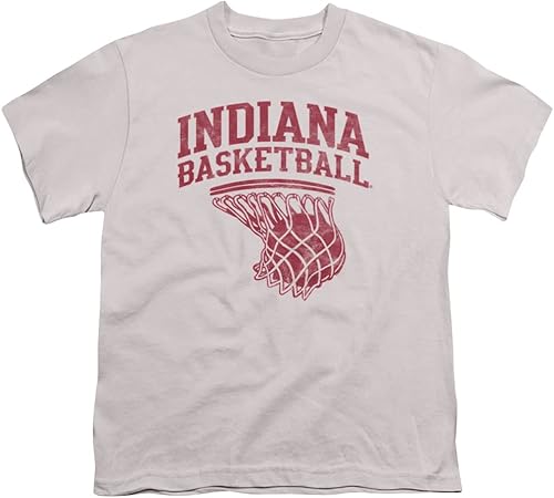 Miniatura 7 de Camiseta oficial de baloncesto de la Universidad de Indiana para niños y niñas Athletic Heather,Negro -,Carbón