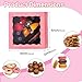 JCXGRVC 50PCS 4x4x2 Inches Pink Bakery Boxes with Clear Window Ideal for Packaging Cookie, Strawberry, Macaron, Ores, Chocolate Truffles, Donut, Pie Treat Boxes for Party Wedding Valentine's Birthday