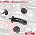 Rear Window Hinge Set Liftgate Glass Left and Right Replacement for Ford Escape 2008-2012 Mercury Mariner 2008-2011 Replaces 8L8Z78420A68C 8L8Z78420A68D 924-123 Tailgate Hatch Kit