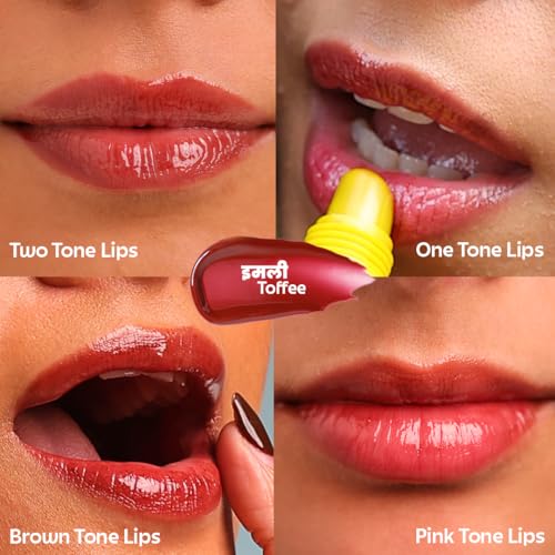 Image of Rivona Naturals Tinted Peptide Lip balm with SPF 30 (Imli Toffee)