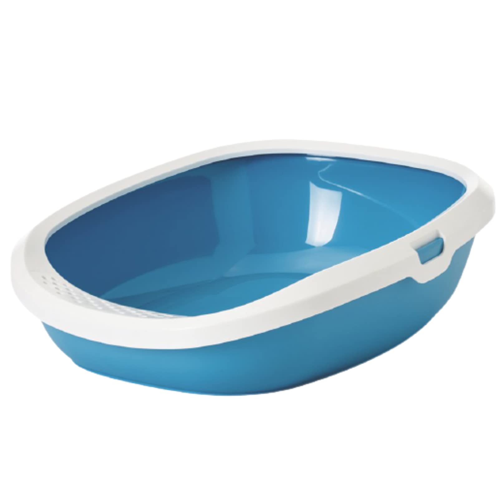 Savic Gizmo Cat Litter Tray with Rim, 20", Prevent Throwing of cat Litter, Durable, Lightweight, Easy to use and Reduces Odor, Perfect Starter for Toilet Training Your Kitten, Twilight Blue (B09FKL2NZN) Amazon Price History, Amazon Price Tracker