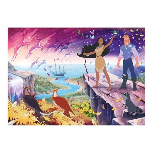 Ravensburger - Puzzle 1000 Piezas Disney Pocahontas | Puzzle Adultos | Rompecabezas Adultos | para Toda La Familia | 70x50 Cm | Regalo Adulto
