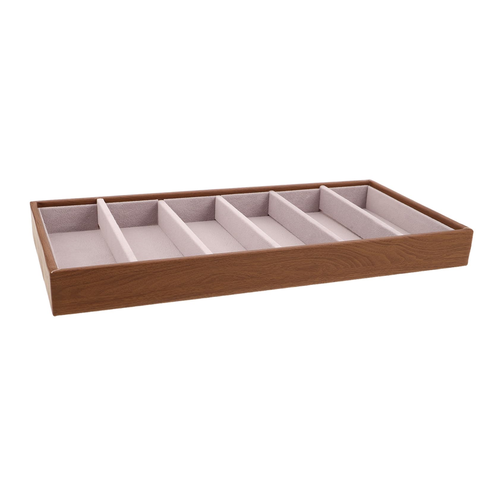 Organizador de Gafas y Joyas Multifuncional de Madera con Bandeja Rígida para Escritorio Funda Protectora para Gafas de Sol y Accesorios Resistente y Fácil de Limpiar para Hogar y