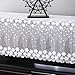 Piano Cover Elegant Lace Embroidery Plum Blossom Decorative Dust-proof Cover for Standard Upright Pianos 78.74 x 55.11 Inch Piano Top Cover