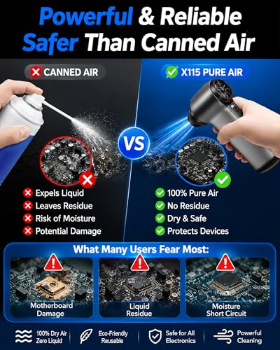 Compressed Air Duster 180000RPM Rechargeable Cordless Electric Blower - image 5