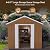 GDFStudio 6x4 FT Heavy-Duty Metal Storage Shed with Windows, Lockable Sliding Door & Ventilation, Weatherproof Galvanized Steel Outdoor Garden Shed for Backyard Lawn Patio, Brown, Without Floor