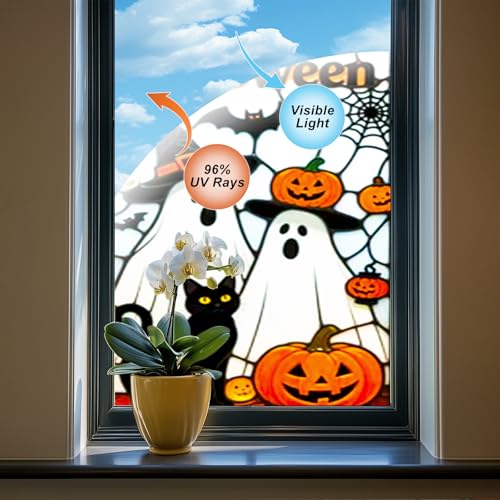 Vinilo decorativo para ventana Halloween 31x47 pulgadas miniatura 5