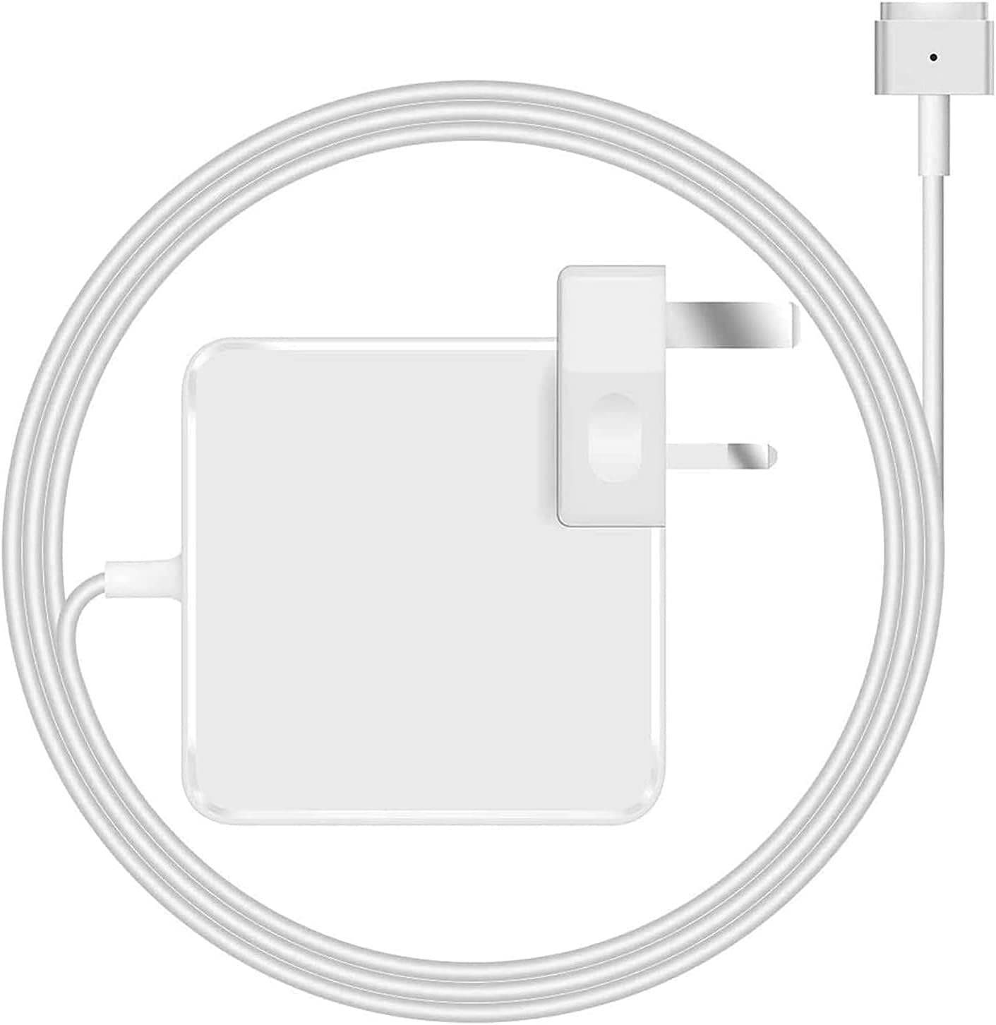 NTECH Replacement (85W/20V/4.25A) Power Adapter With A (T-Tip connector) For MacBook Pro With Retina Display Released Mid-2012 - Mid-2015), (White)