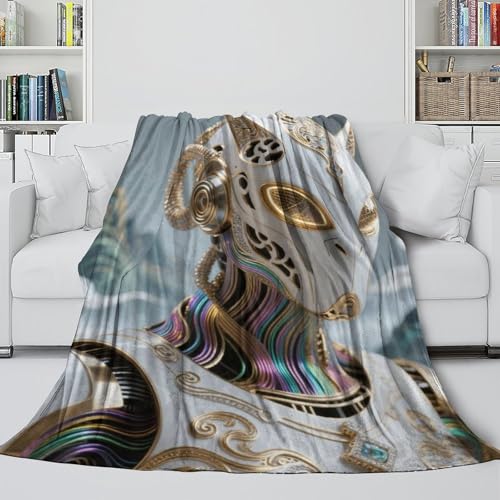 Couverture moelleuse microfibre 180x200 lit double haute densité - 5