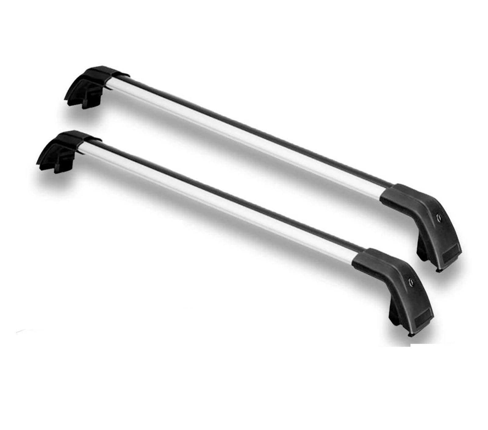 Barras transversales para Jeep Compass解决空间不足的带锁铝合金车顶架 2件套 8