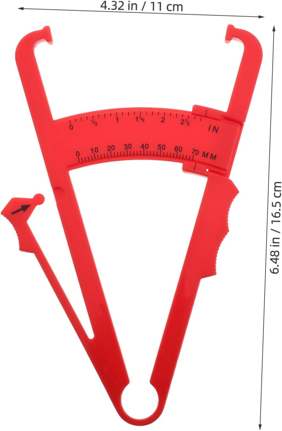 2pcs Skinfold Calipers for Accurate Measurement Portable Plastic Device for Men and Women Precision Tools for Body Composition Tracking and Weight Management
