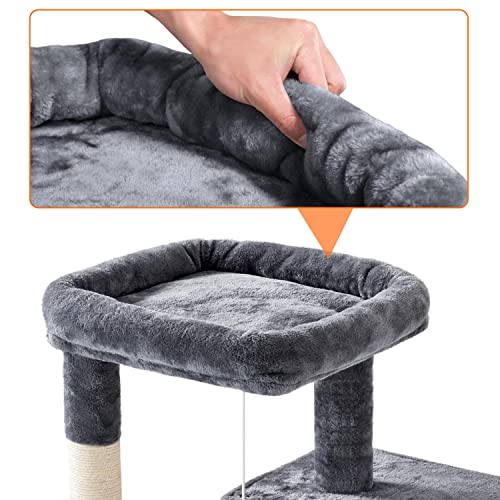 Yaheetech 42In Cat Tree Tower, Cat Condo With Sisal-Covered Scratching Posts & Ramp, Cat Climber Stand For Indoor Cats Kittens Pets #TOP4
