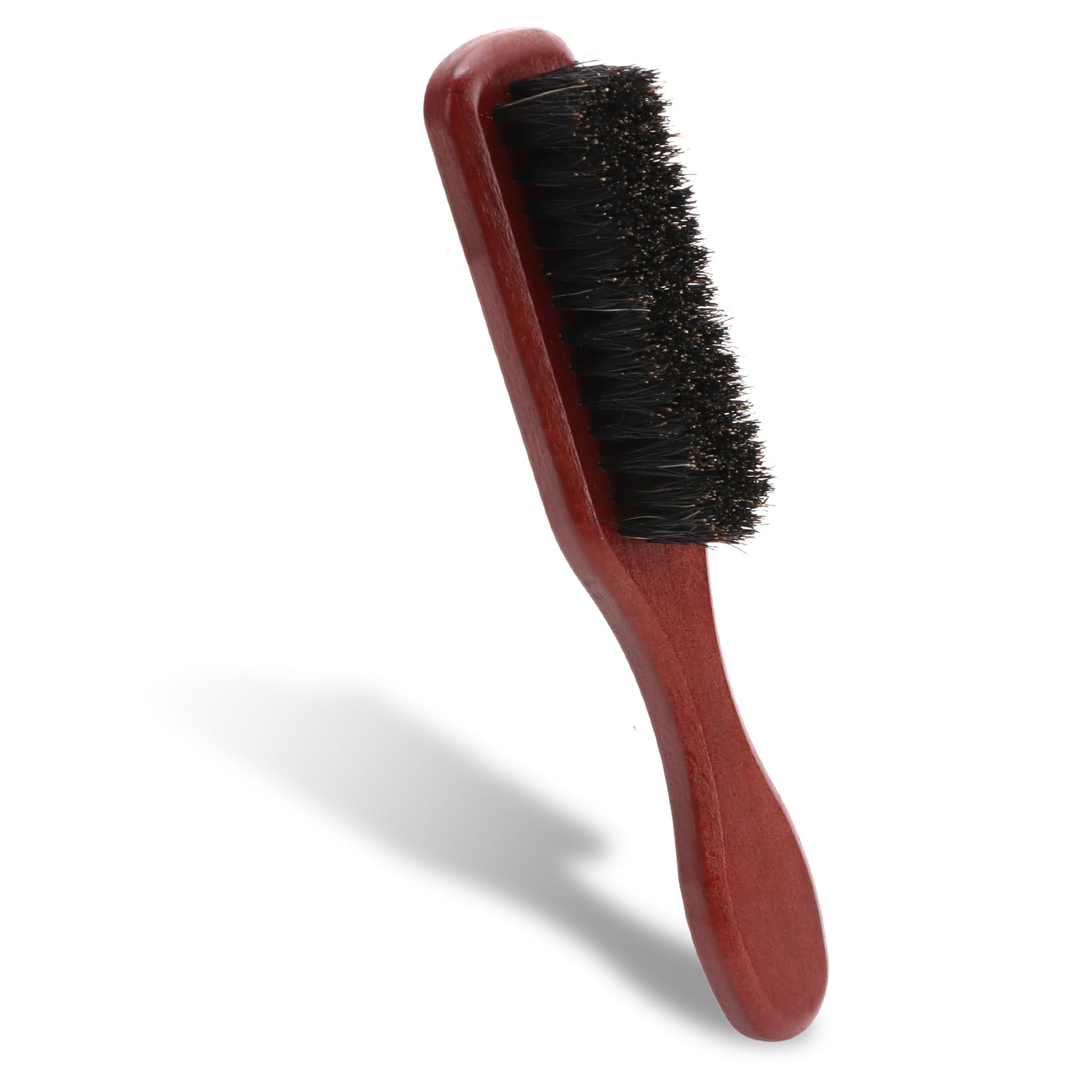 Cepillo Cerdas Jabalí Cepillo de Barba para Hombres, Cuidado de Bigote, Profesional Peine Bigote Jabalí, con Mango de Madera, para Salón de Peluquería, Adecuado para Todos los Tipos de Barba