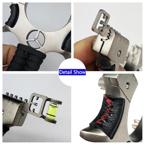 Image of Premium Metal Slngshot with Laser Sight & Spirit Level | High-Precision & Target Shotng Catapult | Powerful Rubber Bands | Outdoor Adventure, Survival < 150 PIS MOTI > gulel