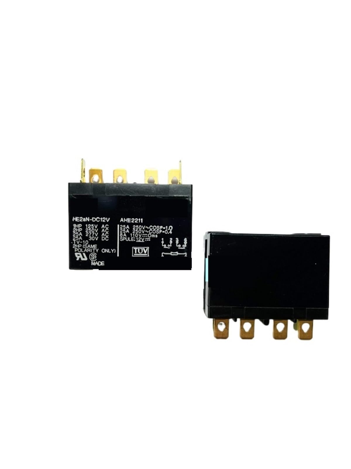 1 RELÉ DE MÓDULO HE2AN-DC12V HE2AN 25 A 12 V