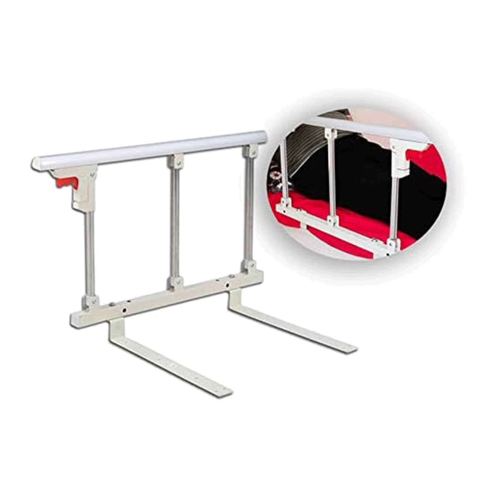 Barrière de lit médicale portable et rabattable pour adulte