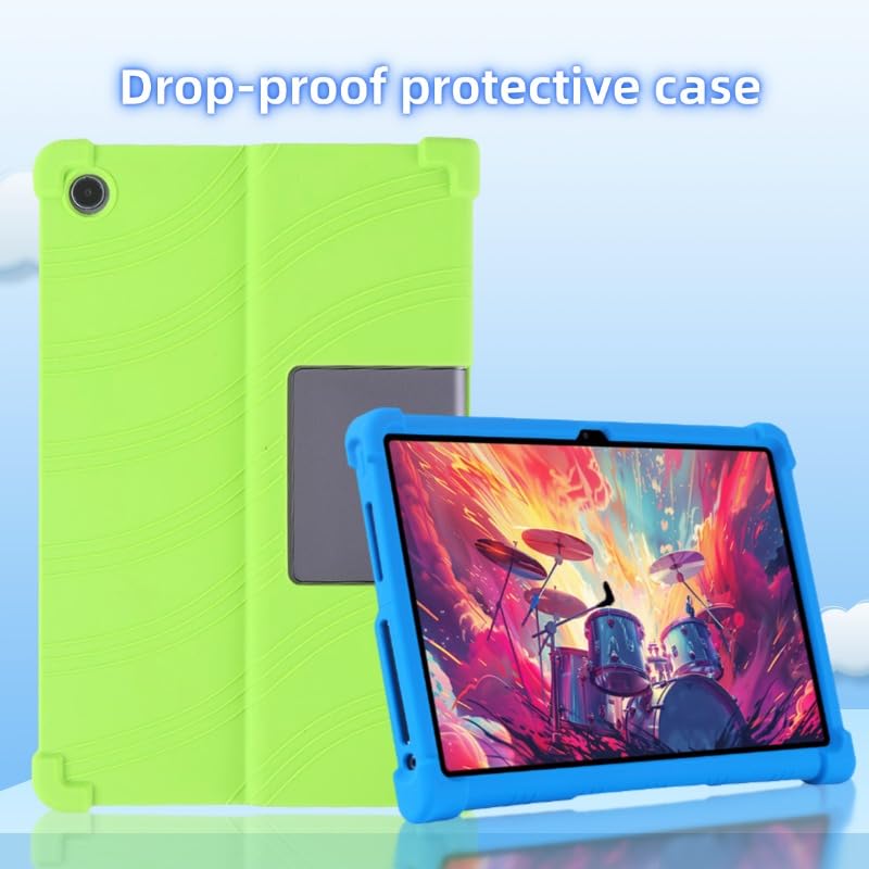 Image of for Lenovo Xiaoxin Pad Studio 11.5 inch /Tab Plus Silicone Case with Kickstand Rugged Protective Cover - Black