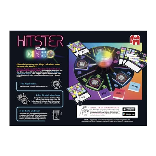 Hitster Bingo, Musik-Brettspiel, ab 16+ Jahren, 2-10 Spieler, Perfekt für Spielabende, Partys und Familienspaß, Deutsch (DE) – Bild 5
