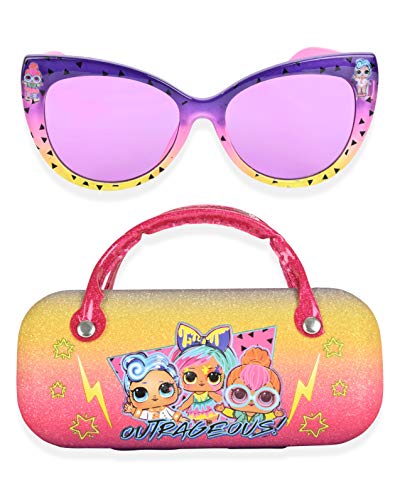 LOL Surprise Kids Sunglasses for Girls, Toddler Sunglasses with Kids Glasses Case